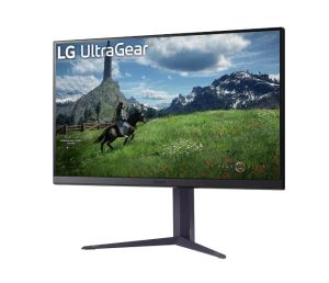 Монитор LG 32GS85Q-B, 31.5" UltraGear Nano IPS 1ms, AG, 180Hz, 1000:1, 350cd/m2, QHD (2560x1440), AMD FreeSync, NVIDIA G-SYNC, HDR 10, DCI-P3 98%, USB, HDMI, DisplayPort, Reader mode, Dynamic Action Sync, Headphone out, Height Adjustable,Tilt, Swivel, Bla