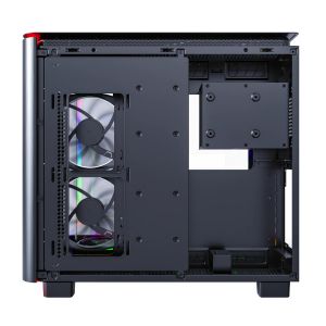 Montech KING 95 Pro, Dual Chamber Mid-tower Case, 6 ARGB Fans, 2 Front Panels, Black