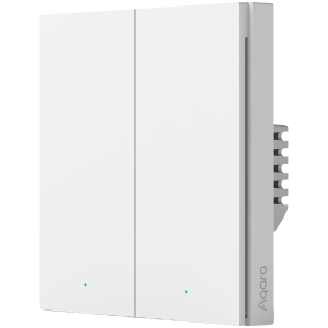 Aqara Smart Wall Switch H1 (no neutral, double rocker): Model No: WS-EUK02; SKU: AK072EUW01