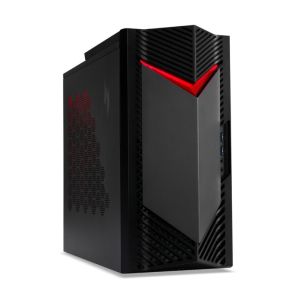 Настолен компютър Acer Nitro N50-130, AMD Ryzen 5 7600 (up to 5.10GHz, 38MB), 32GB DDR5 5600MHz (2*16GB), 1024GB SSD PCI-e + 1*M.2 free, NVIDIA GeForce RTX 4060 8GB GDDR6, No DVD, 5*USB 3.2,Type-C, 2*USB 2.0, Mic.&Audio jacks, RG-45, GLAN, Wi-Fi AX/6E&BT 