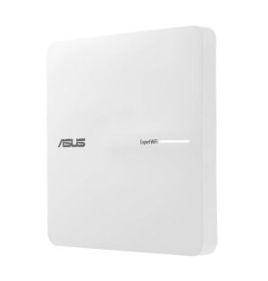 Аксес-пойнт Asus Business PoE Access Point ExpertWiFi EBA63, AX3000, Dual-Band, Quad-Core 1.7GHz CPU, 256MB/512MB Flash/RAM, Gigabit, OFDMA, Beamforming, WPA, WPS, SSH, 5 SSIDs, SDN, PoE & PoE+, wall mounting/ceiling,White