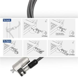 ACT LOCK AC9040, Wedge Laptop Lock with combination lock