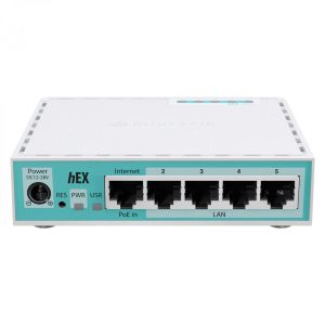 Router MikroTik 10/100/1000Mbit, PoE, RAM - 512 MB, USB - А, RouterOS v7, License level 4