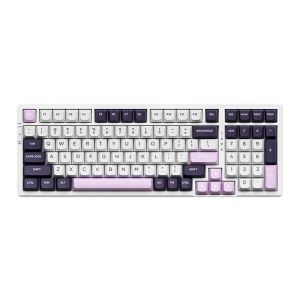 VGN безжична геймърска механична клавиатура Wireless Gaming Mechanical Keyboard - V98 PRO V2 Black Currant - Kailh Vaporwave Switches, RGB