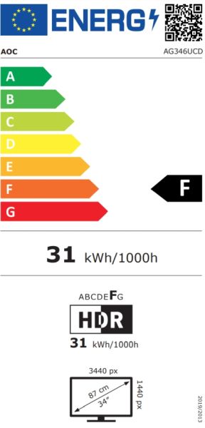 Монитор AOC AG346UCD, 34