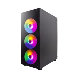 1stPlayer Кутия Case ATX - Fire Dancing V3-B RGB - 4 fans included