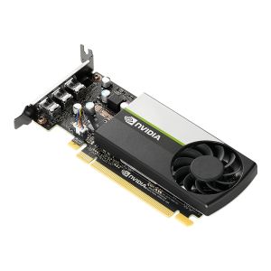 Видео карта PNY Nvidia T400 4GB GDDR6 LP + Lanberg adapter display port mini (m) -> VGA (f), 20cm cable, black