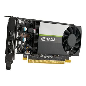 Видео карта PNY Nvidia T400 4GB GDDR6 LP + Lanberg adapter display port mini (m) -> VGA (f), 20cm cable, black