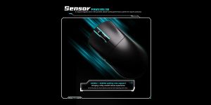 VXE професионална геймърска мишка Wireless Gaming Mouse Dragonfly R1 SE+ - Huano Blue Glow V2, Black