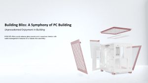 Montech кутия KING 95 Pro, Dual Chamber Mid-tower Case, 6 ARGB Fans, 2 Front Panels, Rose Gold