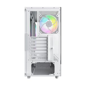 Montech Case ATX - XR (W) - 3 x 120 mm ARGB Fans, USB-C, White