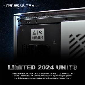 Montech кутия KING 95 Ultra, Dual Chamber Mid-tower Case, 6 ARGB Fans, Aluminium, Space Grey