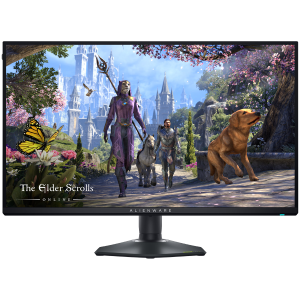 Alienware AW2725QF Gaming Monitor, 27" 16:9 IPS 3840x2160 up to 180Hz or 1920x1080 up to 360Hz, 0.5ms GtG, 1000:1, 400 cd/m2, G-Sync, 2x HDMI, 1xDP, 3xUSB 3.2, 1xUSB-C (15W), Tilt, Swivel, Pivot, Height Adj, 3Y