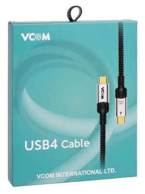 VCom кабел USB4.0 USB-C/USB-C 40Gbps, 240W - CU560-1.2m