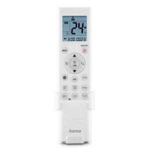 Hama Universal Remote Control for Air-Conditioning Systems and Units, Infra-Red, Wall Bracket