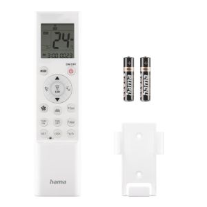 Hama Universal Remote Control for Air-Conditioning Systems and Units, Infra-Red, Wall Bracket