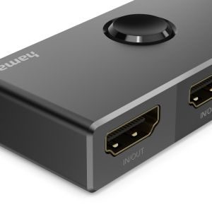 Hama 8K-HDMI™ switch "bidirectional", 1 In 2 Out/2 In 1 Out