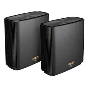 Меш система Asus Mesh WiFi system, ZenWiFi XT8 V2 2PK, AX6600, Tri-Band, coverage up to 510m2, Quad-Core 1.5GHz CPU, 256MB/512MB Flash/RAM, 2.5G port, AiProtection Pro, Adaptive QoS, VPN server/client, IPTV, OFDMA, Beamforming, AiMesh, Black