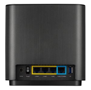 Меш система Asus Mesh WiFi system, ZenWiFi XT8 V2 2PK, AX6600, Tri-Band, coverage up to 510m2, Quad-Core 1.5GHz CPU, 256MB/512MB Flash/RAM, 2.5G port, AiProtection Pro, Adaptive QoS, VPN server/client, IPTV, OFDMA, Beamforming, AiMesh, Black