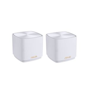 Меш система Asus Mesh WiFi, ZenWiFi XD5 2PK, AX3000, Dual-Band, coverage up to 360m2, Quad-Core 1.7GHz CPU, 128MB/512MB Flash/RAM, Gigabit, AiProtection Classic, Traditional QoS, VPN server/client, IPTV, OFDMA, Beamforming, AiMesh, White