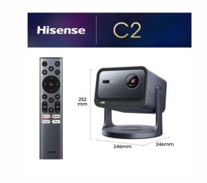 Мултимедиен проектор Hisense C2 Smart mini Laser Projector, 4K Ultra HD 3840x2160, 1700:1, 2000 lum, 60 Hz, Digital Zoom,Dolby Vision, HDR10+(decoding), HDR10, HLG, 2*10W