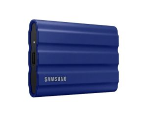 Hard disk Samsung Portable NVME SSD T7 Shield 1TB , USB 3.2 Gen2, Rugged, IP65, Read 1050 MB/s Write 1000 MB/s, Blue