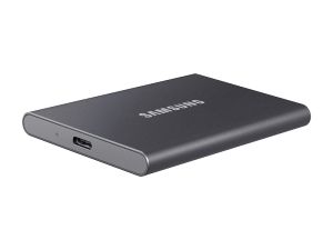 Hard disk Samsung Portable SSD T7 4TB, USB 3.2 Citire 1050 MB/s Scriere 1000 MB/s, Titan Gri