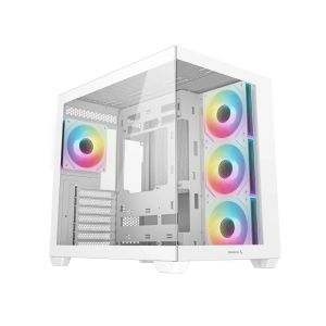 DeepCool кутия Case ATX - CG530 4F White - 4 ARGB Fans