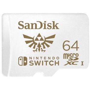 Card de memorie SANDISK SDSQXAT-064G-GNCZN, pentru Nintendo Switch, microSDXC, 64GB, U3, 100 Mb/s