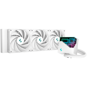 DeepCool LT720 WH, 360mm CPU Liquid Cooler, 3x120mm FK120 PWM Fans, ARGB Multidimensional Infinity Mirror Top Cap, White, LGA 2066/2011-v3/2011/1700/1200/115x, AMD sTRX4/sTR4/AM5/AM4, 5Y, R-LT720-WHAMNF-G-1