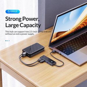 Orico USB3.0 HUB 4 port Black - PAPW4A-U3-015-BK