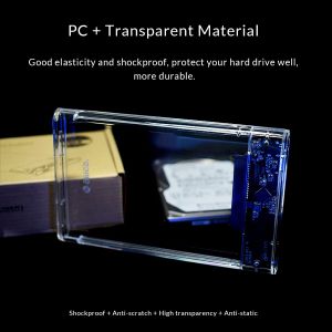 Orico Storage - Case - 2.5 inch 10Gbps Type-C Transparent - 2139C3-G2-CR-EP