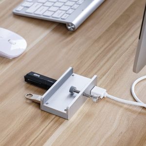 Orico USB 3.0 HUB Clip Type 4 port -  Aluminum - MH4PU-SV