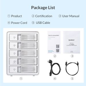 Orico Storage - HDD Dock - 4 BAY with RAID, Aluminium - 9548RU3