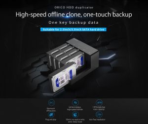 Orico Storage - HDD/SSD Dock/Duplicator - 5x 2.5 and 3.5 inch USB3.0 - 6558US3