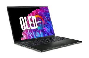 Лаптоп Acer Swift Edge SFE16-44-R72Z, AMD Ryzen 7 8840U with AI(up to 5.1GHz, 16MB), 16" 3.2K OLED 120Hz, WQXGA+(3200x2000), 32GB LPDDR5, 1024GB PCIe NVMe, AMD Radeon, MicroSD, QHDcam+mic, FPR, WiFi 6E, BT, KB Backlit, Win 11 Home, Black+Acer 7in1 Type C 