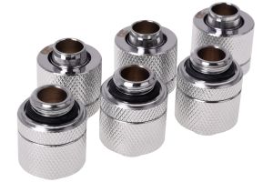 Alphacool HF 13/10 compression fitting G1/4 - chrome sixpack