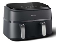 PHILIPS Airfryer Series 3000 Dual basket 8 Preset Menus