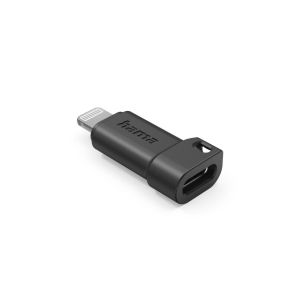 HAMA USB-C адаптер към Apple Lightning Plug, черен