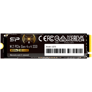 SILICON POWER US75 4TB SSD, M.2 2280, PCIe Gen 4x4, Read/Write: 7000 / 6500 MB/s