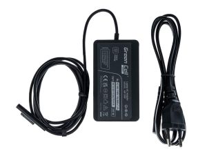 Notebook Power Supply MICROSOFT Pro 3/4/5/6 PRO 1706 65W 15V 4A  Microsoft Surface Laptop, Pro, Book, Go  GREEN CELL