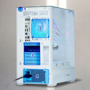 Zalman Case ATX - P40 Prism White