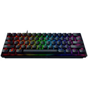 Razer Huntsman Mini (Red Switch), US Layout, Black, Razer Optical Switch, Razer Chroma customizable backlighting w/ 16.8 million colors, up to 5 profiles Hybrid onboard storage, Detachable Type-C Connectivity, 100 million keystroke lifespan