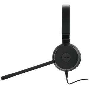 JABRA EVOLVE 30 II MS Stereo USB Headband, Noise cancelling, USB and 3.5 connectivity, with mute-button and volume control on the cord, with leather ear cushion, Microsoft optimized