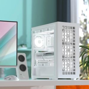 AeroCool Case ATX - D502A White, Addressable RGB