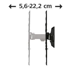 Suport de perete TV HAMA, Ajustabil, 65", 20 kg, 400 x 400, 1 stea, Negru