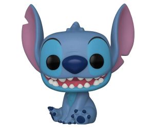 Funko POP! Movies: Movies:  Disney Lilo and Stitch, 065665,  Stitch (Smiling Seated), 1045 Vinyl Figure