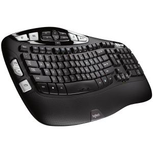 Tastatură Tastatură ergonomică fără fir Logitech Wave Keys - GRAPHITE - US INT`L - 2.4GHZ/BT - N/A - INTNL-973 - UNIVERSAL