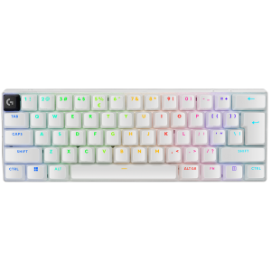 LOGITECH G PRO X 60 LIGHTSPEED Wireless Gaming Keyboard (Tactile) - WHITE - US INT'L - 2.4GHZ/BT - EMEA28-935 - TACTILE SWITCH