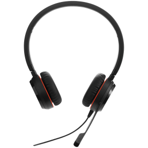 JABRA EVOLVE 30 II UC Stereo USB Headband, Noise cancelling, USB and 3.5 connectivity, with mute-button and volume control on the cord, with leather ear cushion